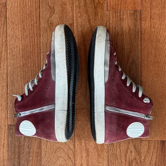 Golden Goose Burgundy Francy Sneakers - Picture 5 of 9